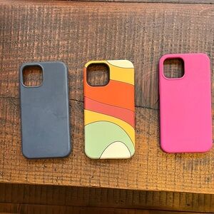 Phone Case Set - Black, Multicolor, Pink